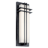 Manhattan Outdoor Wall Light Textured Black 7 Inch