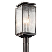 Manningham Outdoor Post Lantern Light Olde Bronze