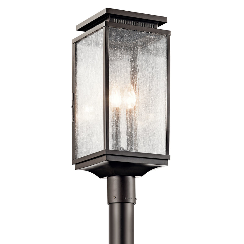 Manningham Outdoor Post Lantern Light Olde Bronze