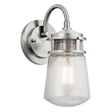 Lyndon Outdoor Wall Light Brushed Aluminum 5 Inch