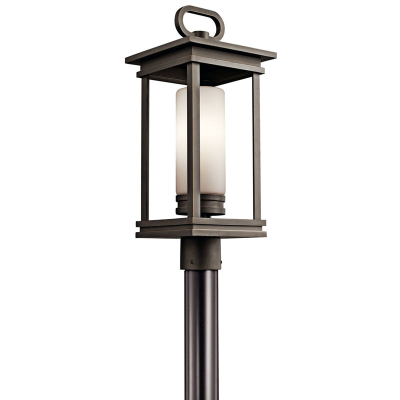 South Hope Outdoor Post Lantern Light Rubbed Bronze