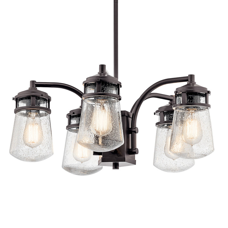 Lyndon Chandelier Architectural Bronze