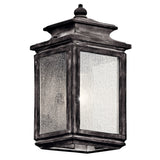 Wiscombe Park Outdoor Wall Light Weathered Zinc 6 Inch
