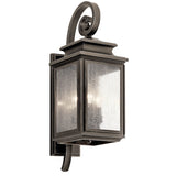 Wiscombe Park Outdoor Wall Light Olde Bronze 7.5 Inch