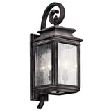 Wiscombe Park Outdoor Wall Light Weathered Zinc 7.5 Inch