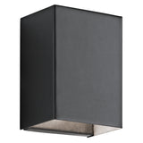 Walden Square Outdoor Wall Light Textured Black