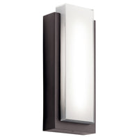 Dahlia Outdoor Wall Light Architectural Bronze 18.75 Inch