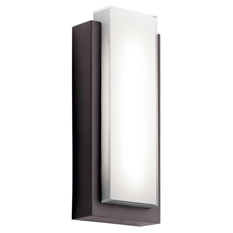 Dahlia Outdoor Wall Light Architectural Bronze 18.75 Inch