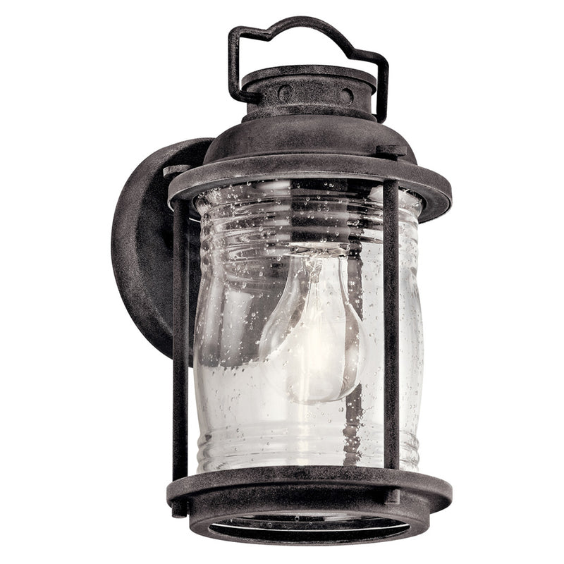 Ashland Bay Outdoor Wall Light Weathered Zinc 6 Inch