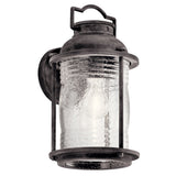 Ashland Bay Outdoor Wall Light Weathered Zinc 7.5 Inch