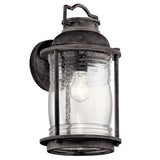 Ashland Bay Outdoor Wall Light Weathered Zinc 8.75 Inch
