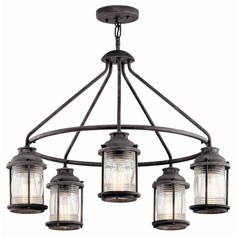 Ashland Bay Chandelier Weathered Zinc