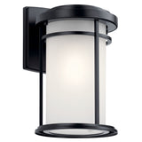 Toman Outdoor Wall Light Black 8 Inch