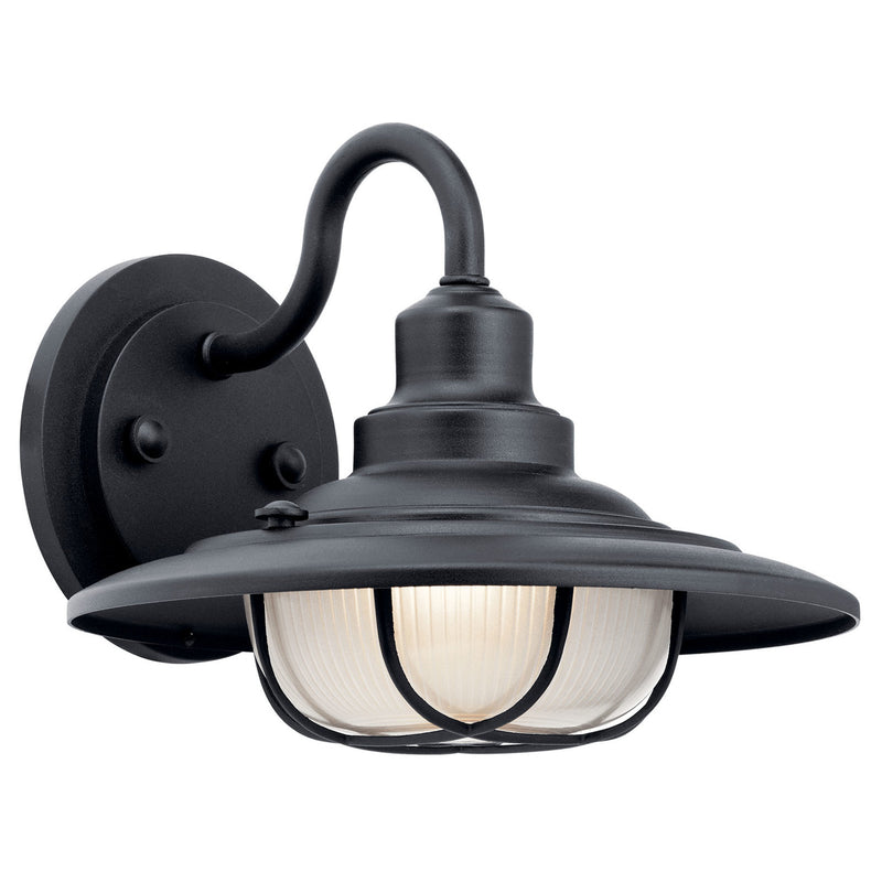 Harvest Ridge Outdoor Wall Dome Light Textured Black 11 Inch
