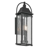 Harbor Row Outdoor Wall Light Textured Black 10.5 Inch