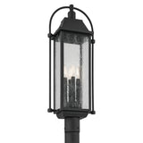 Harbor Row Post Lantern Outdoor Wall Light Textured Black