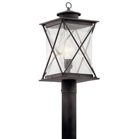 Argyle Outdoor Post Lantern Light Weathered Zinc