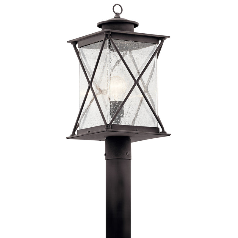 Argyle Outdoor Post Lantern Light Weathered Zinc