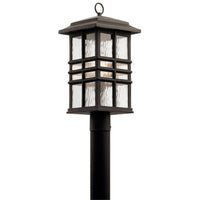 Beacon Square Outdoor Post Square Post Lantern Light Olde Bronze