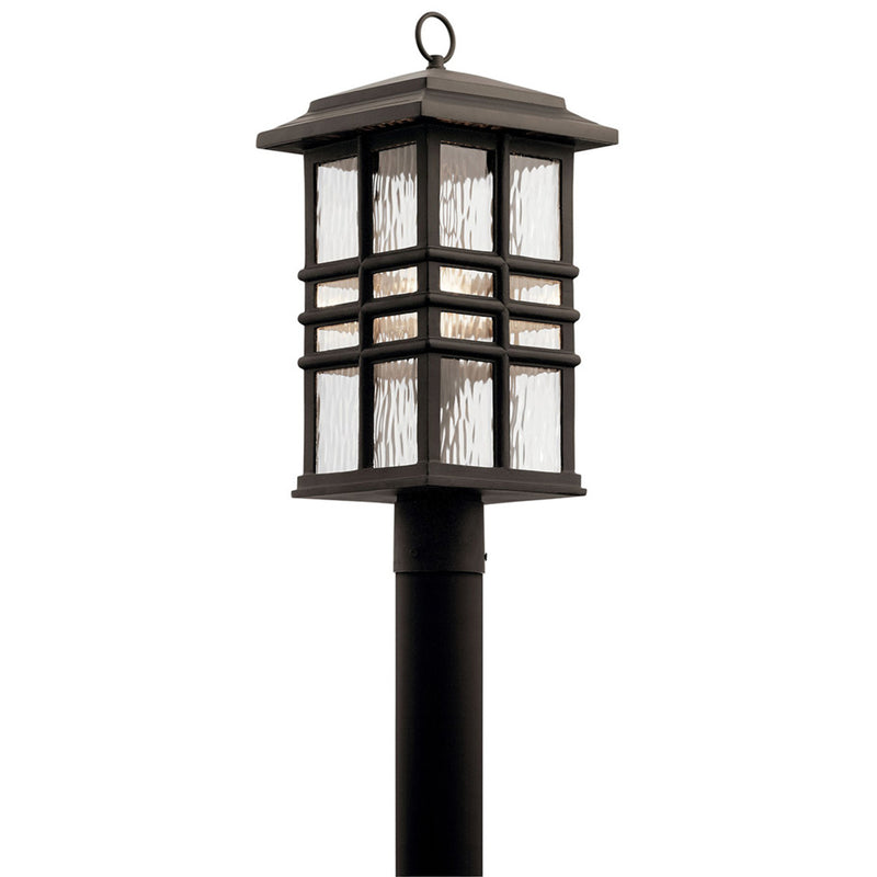Beacon Square Outdoor Post Square Post Lantern Light Olde Bronze