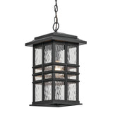 Beacon Square Hanging Outdoor Wall Light Textured Black