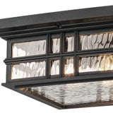 Beacon Square Outdoor Ceiling Square Semi Flush Light detail 1