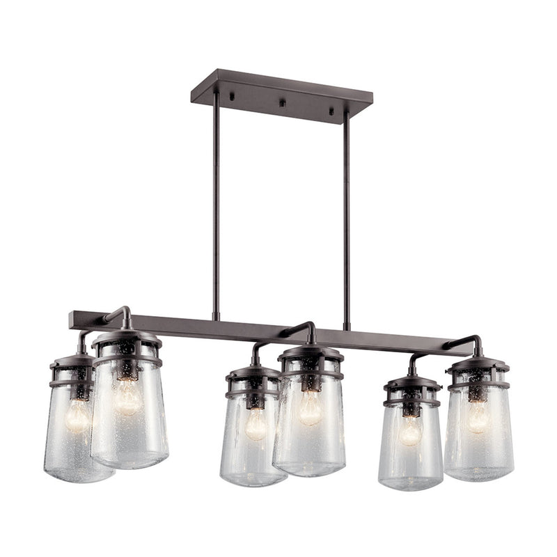 Lyndon Outdoor Hanging Linear Light Architectural Bronze