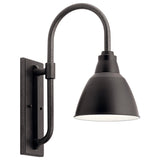 Pellinord Outdoor Wall Dome Light Black 8 Inch