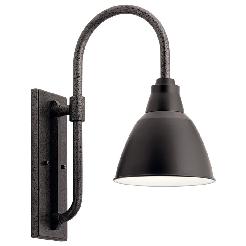 Pellinord Outdoor Wall Dome Light Black 8 Inch