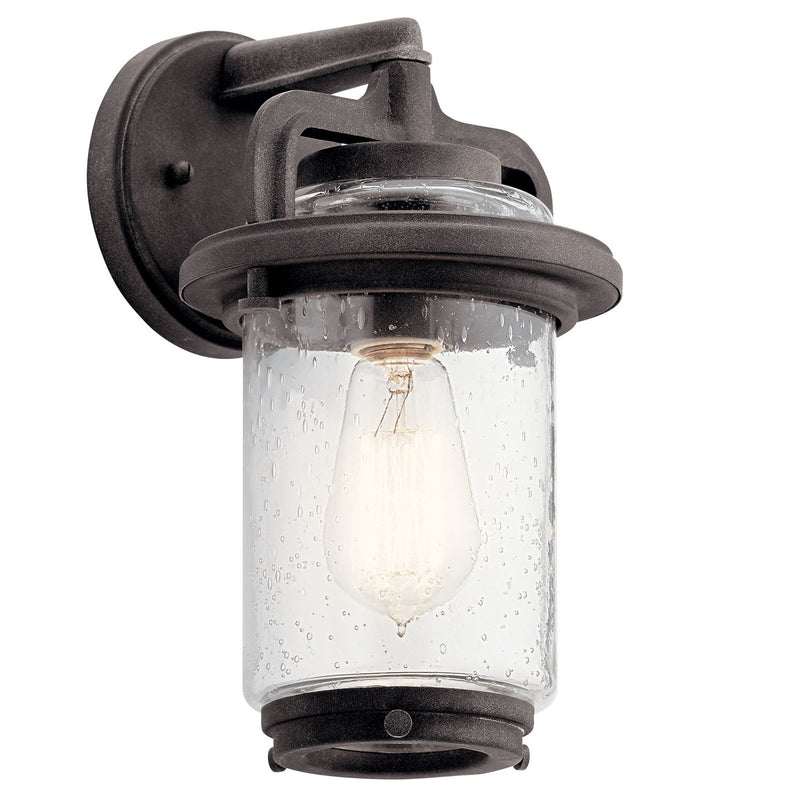 Andover Outdoor Wall Light Weathered Zinc 6.5 Inch
