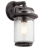 Andover Outdoor Wall Light Weathered Zinc 8 Inch