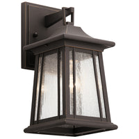 Taden Outdoor Wall Light Rubbed Bronze 6 Inch