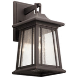 Taden Outdoor Wall Light Rubbed Bronze 8 Inch