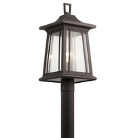 Taden Outdoor Post Lantern Light Rubbed Bronze