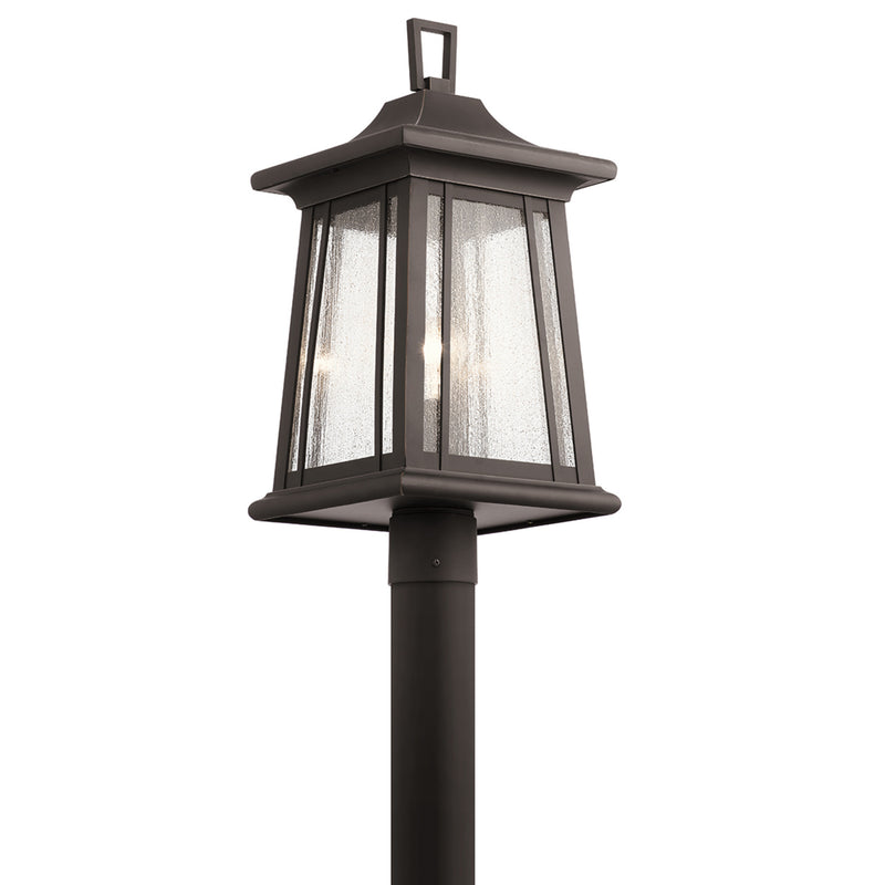 Taden Outdoor Post Lantern Light Rubbed Bronze