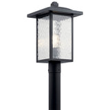Capanna Post Lantern Outdoor Wall Light Textured Black