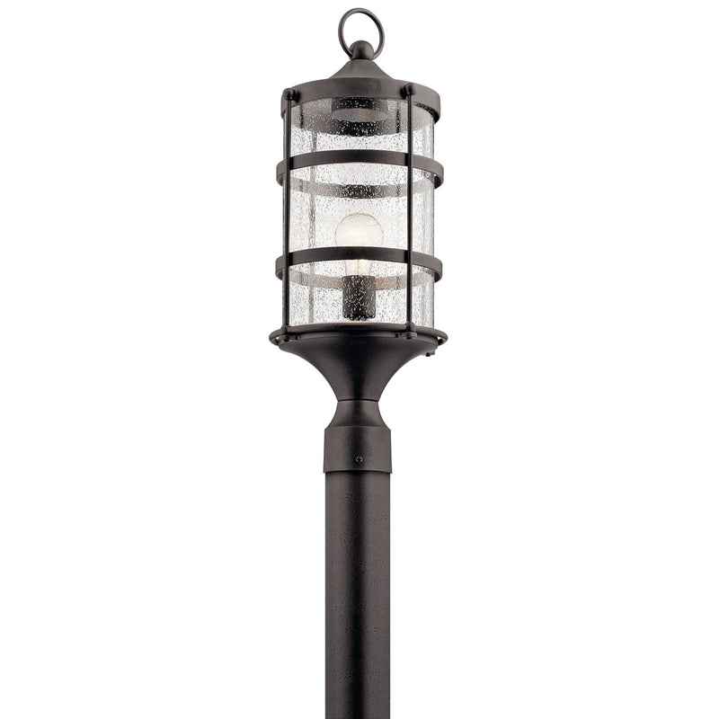 Mill Lane Outdoor Post Lantern Light Anvil Iron