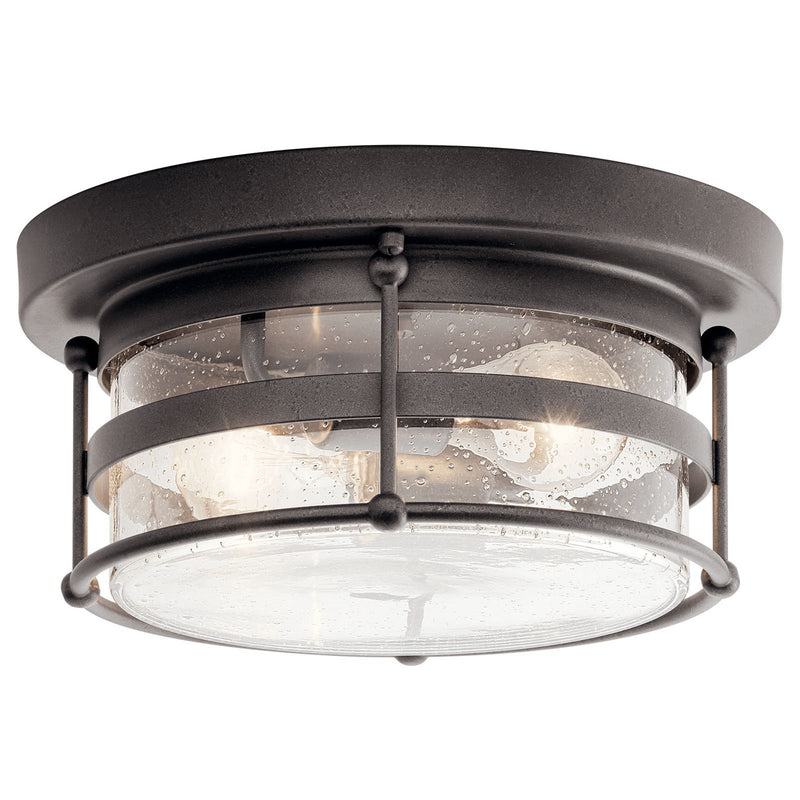 Mill Lane Outdoor Ceiling Semi Flush Light Anvil Iron