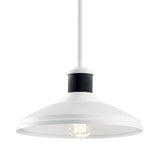 Allenbury Dome Semi Flush Pendant White 10.5 Inch