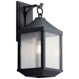 Springfield Outdoor Wall Light Distressed Black 9 Inch