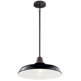 Pier Outdoor Hanging Dome Semi Flush Light lifestyle 2