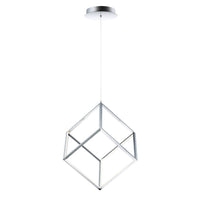 4 Square 1-Light LED Pendant by ET2 - Polished Chrome