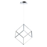 4 Square 1-Light LED Pendant by ET2 - Polished Chrome