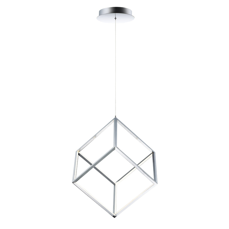 4 Square 1-Light LED Pendant by ET2 - Polished Chrome