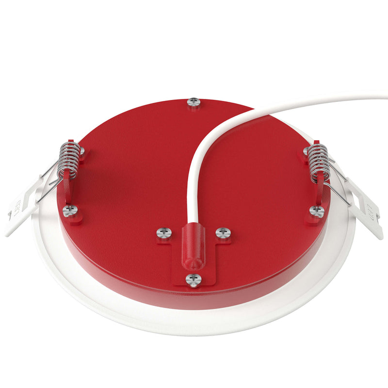 5006 FR CC Fire Rated CCT 6 Round Panel Light By DALS Back View