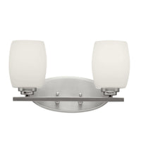 Eileen Vanity Light Brushed Nickel 2 Light