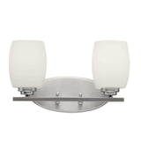 Eileen Vanity Light Brushed Nickel 2 Light