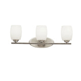 Eileen Vanity Light Brushed Nickel 3 Light