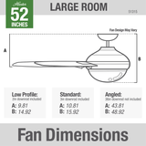 Aerodyne Smart Fan with LED Light