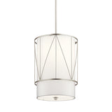 Birkleigh Cylinder Pendant Satin Nickel